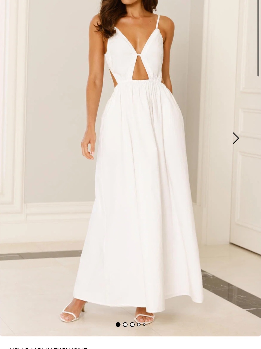Hello Molly lantern trail Maxi Dress with cutout